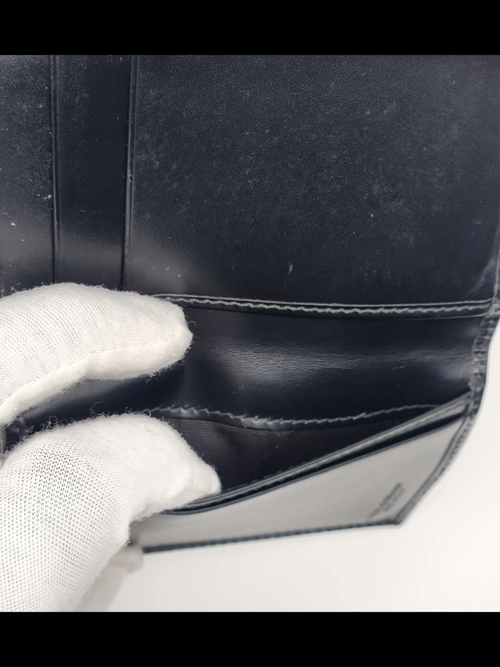 Dolce & Gabbana Black Leather Bifold Card Holder Wallet